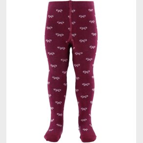 Fuzzies Strmpebukser - Burgundy m. Lyserde Sljfer