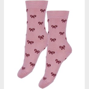 Fuzzies Str�mper - 2-Pak - Rose m. R�de Sl�jfer