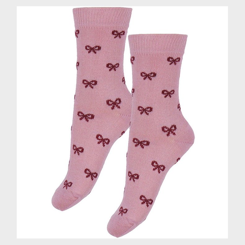 Fuzzies Str�mper - 2-Pak - Rose m. R�de Sl�jfer