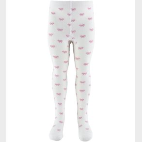 Fuzzies Strmpebukser - Hvid m. Rosa Sljfer