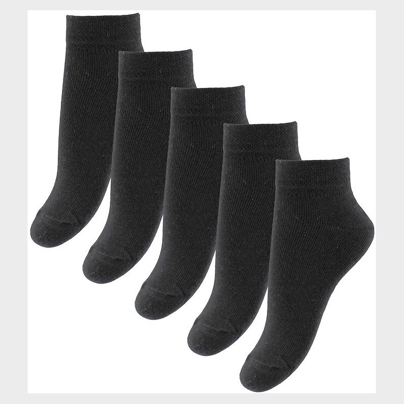 Fuzzies Ankelstrmper - 5-Pak - Sort