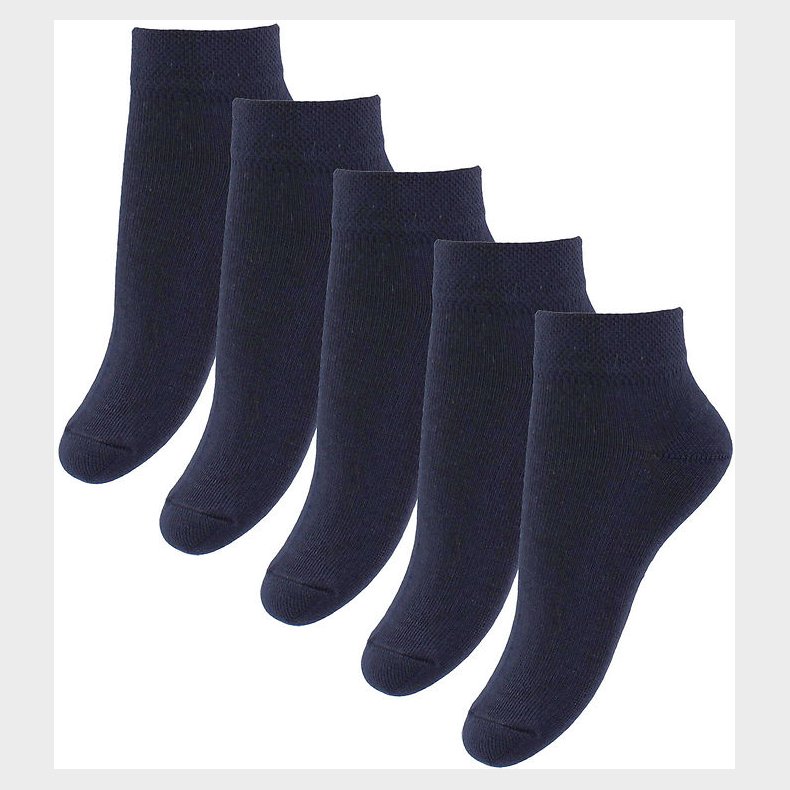 Fuzzies Ankelstrmper - 5-Pak - Navy