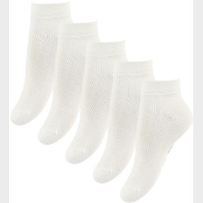Fuzzies Ankelstrmper - 5-Pak - Hvid