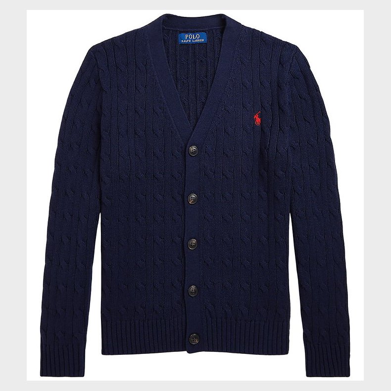 Polo Ralph Lauren Cardigan - Strik - Cable - Navy