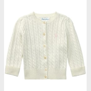 Polo Ralph Lauren Cardigan - Strik - Mini Cable - Warm White