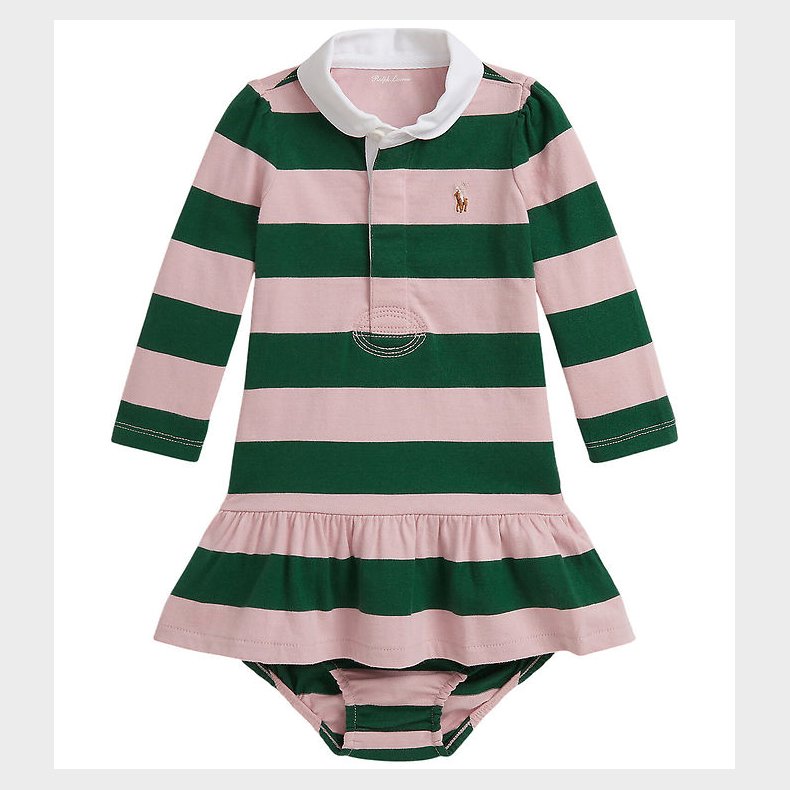 Polo Ralph Lauren Kjole m. Bloomers - Surfside Rose/Kelly Green