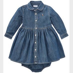 Polo Ralph Lauren Kjole m. Bloomers - Denim - Indigo