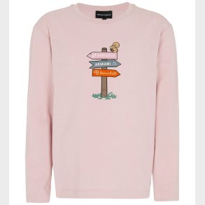 Emporio Armani Bluse - Burnished Lilac m. Print