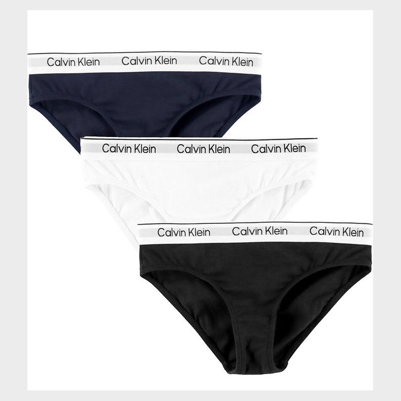 Calvin Klein Trusser - 3-pak - Black/Cassicwhite/Blackiris