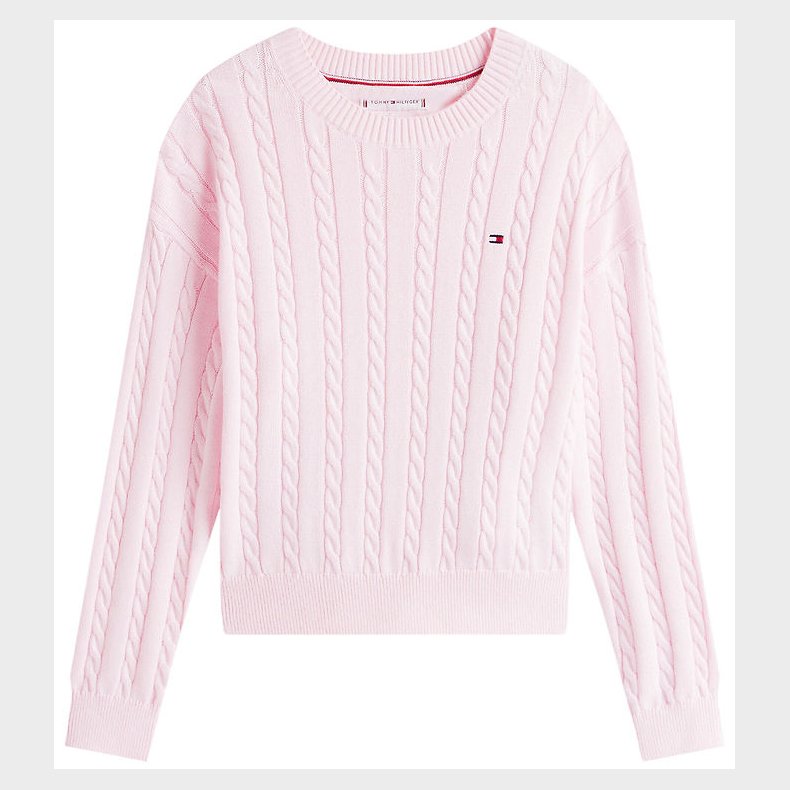 Tommy Hilfiger Bluse - Strik - Cable - Light Pink