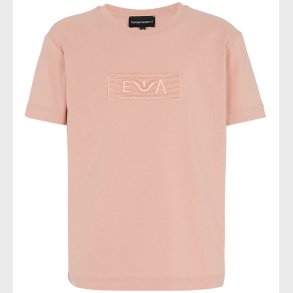 Emporio Armani T-shirt - Mahogany Rose m. Broderi