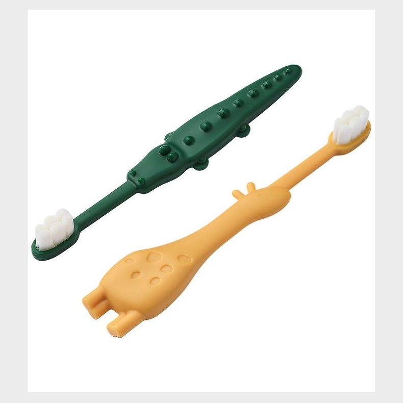 Liewood Brnetandbrste - Fabio - Yellow Mellow/Garden Green