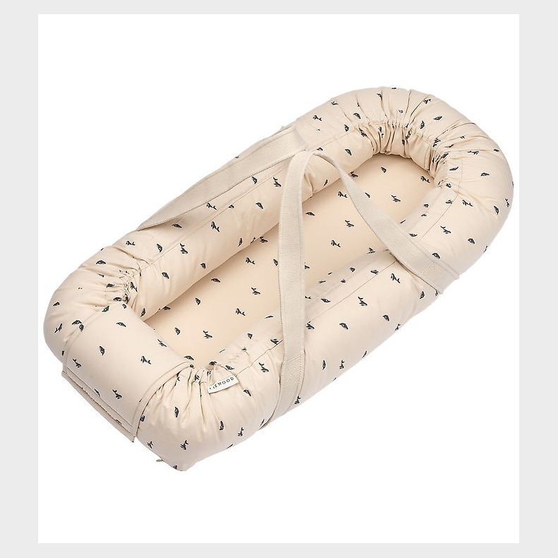 Liewood Babynest/lift - Gro - Mini Whale/Sandy