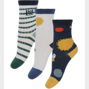 Liewood Str�mper - 3-pak - Silas - Universe/Classic Navy