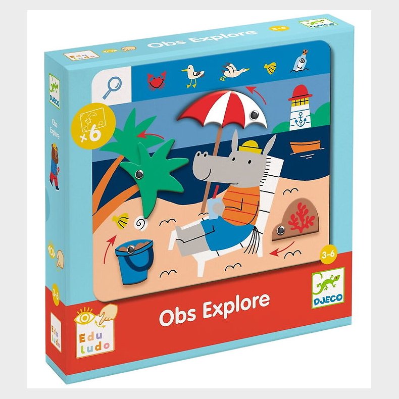 Djeco Spil - Find Og Drej - Obs Explore