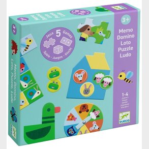 Djeco Spil - 5 spil - At The Farm