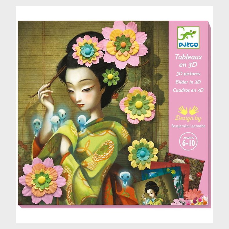 Djeco Aktivitetspapir - Rock'n Roses