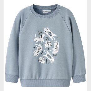 Name It Sweatshirt - NmmVion - Dusty Blue/Dogs