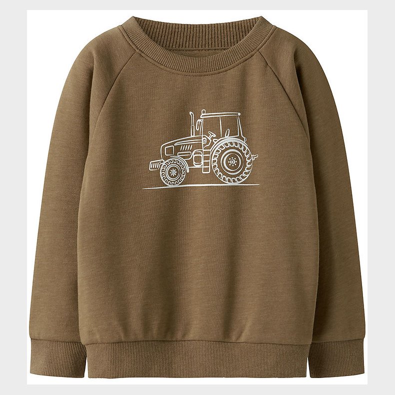 Name It Sweatshirt - NmmVion - Dull Gold/Tractor Sketch