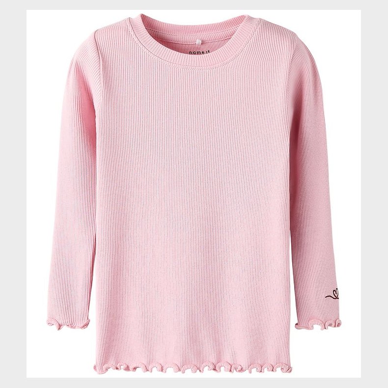 Name It Bluse - Rib - Nmfkayla - Bleached Mauve