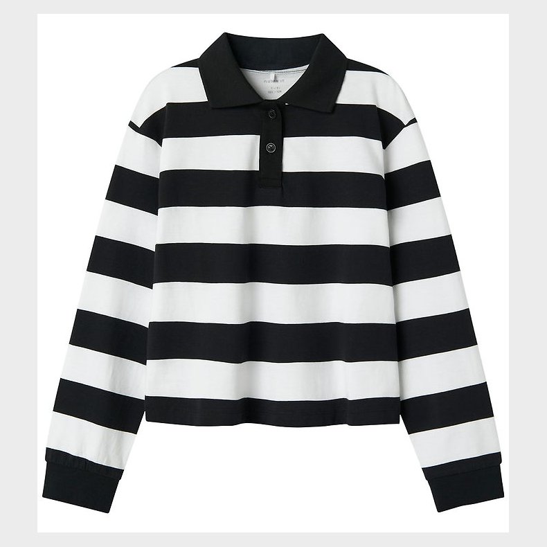 Name It Polobluse - NkfLili - Black/Bright White