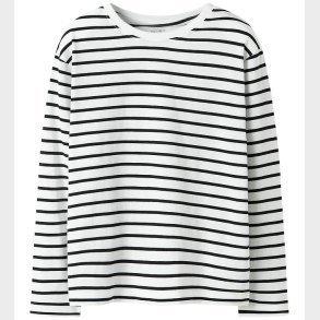 Name It Bluse - NkfLeslie - Black/Bright White