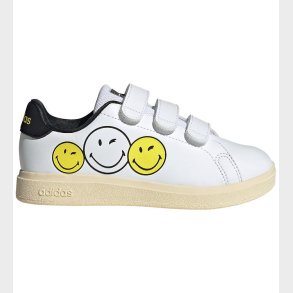 adidas Performance Sko - Advantage Smiley CF - FTWWHT/BYELLO/CBL