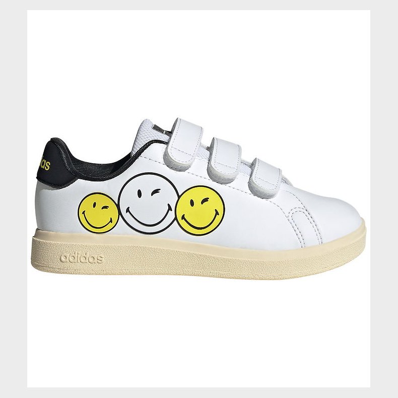 adidas Performance Sko - Advantage Smiley CF - FTWWHT/BYELLO/CBL
