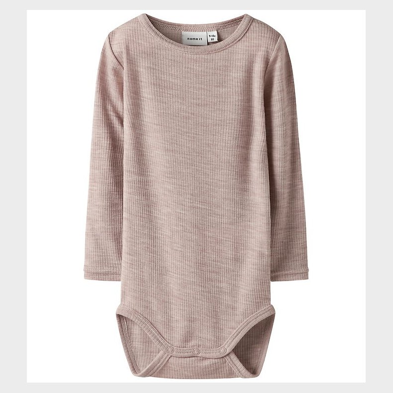 Name It Body l/ - Uld - Rib - Noos - NbnWax - Shadow Gray