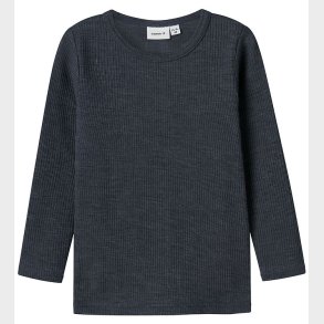 Name It Bluse - Uld - Rib - Noos - NmnWax - Ombre Blue