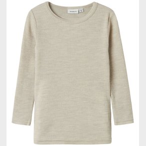 Name It Bluse - Uld - Rib - Noos - NmnWax - Nacreous Cloud
