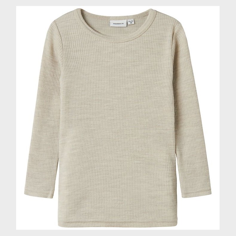Name It Bluse - Uld - Rib - Noos - NmnWax - Nacreous Cloud