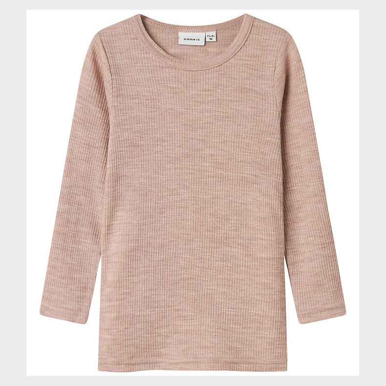 Name It Bluse - Uld - Rib - Noos - NmnWax - Shadow Gray