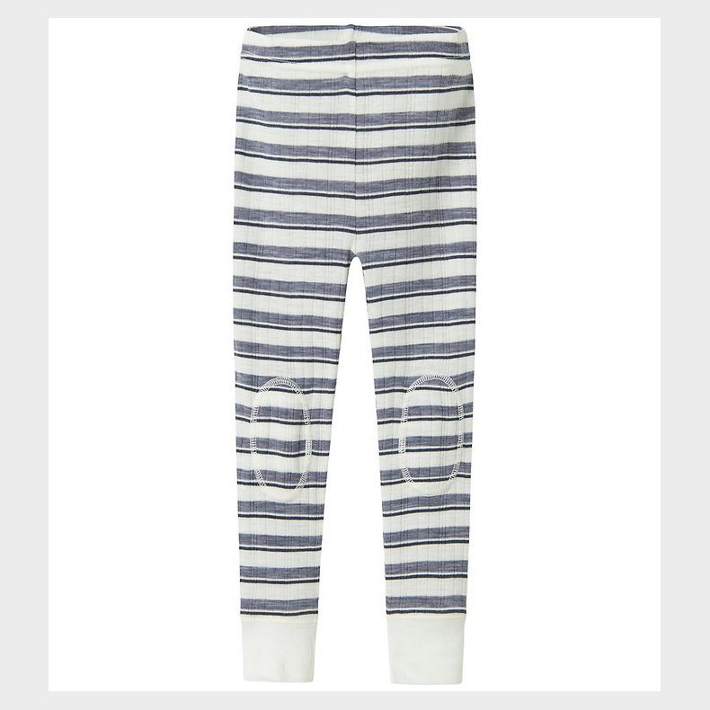 Name It Leggings - Uld - Noos - NmmWang - Folkstone Gray/Snow Wh