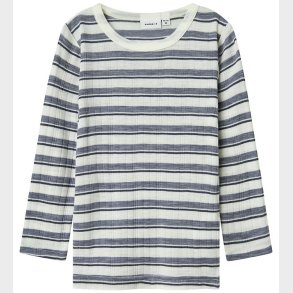 Name It Bluse - Uld - Noos - NmmWang - Folkstone Gray/Snow White