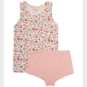 Minymo Undert�j - 2-pak - Sandshell/Rosa m. Blomster