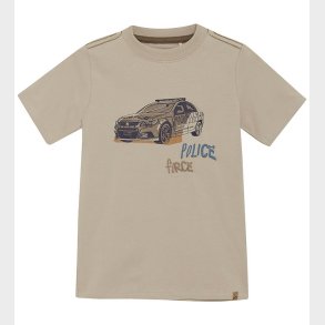 Minymo T-shirt - Oxford Tan m. Politibil