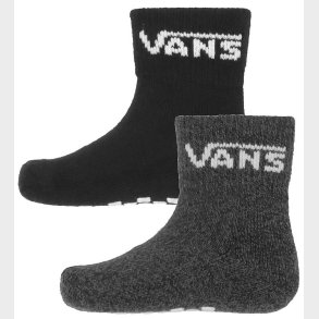 Vans Strmper - 2-pak - Classic Crew - Sort/Gr