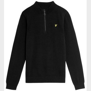 Lyle & Scott Bluse m. Lynls - Strik - Jet Black