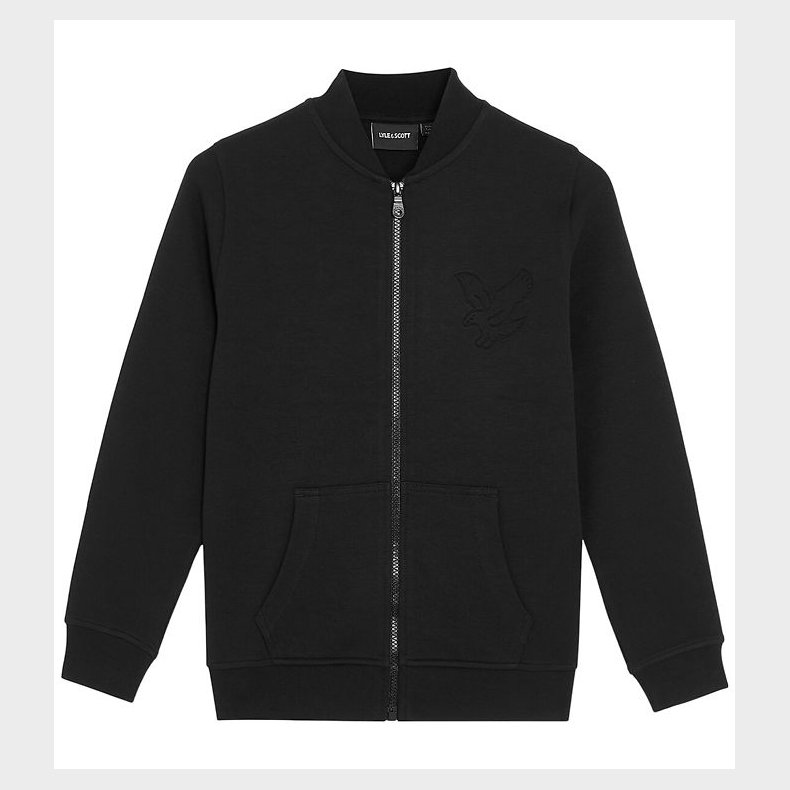 Lyle & Scott Cardigan - Jet Black m. Logo