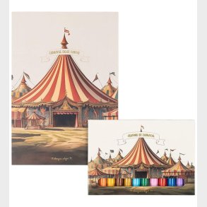 Konges Sljd Tegneblok m. Farver - 10 stk. - Cirkus