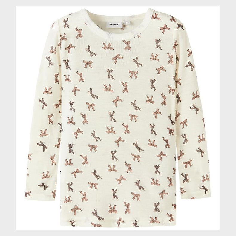 Name It Bluse - Uld - NmfWang - Snow White/Bows