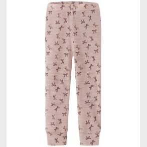 Name It Leggings - Uld - NmfWang - Shadow Gray/Bows