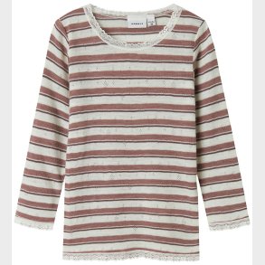 Name It Bluse - Uld - Noos - NmfWang - Antler/Snow white