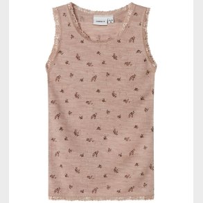 Name It Tanktop - Uld - NmfWang - Shadow Gray/Small flowers