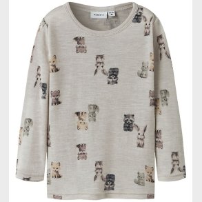 Name It Bluse - Uld - NmmWang - Nacreous Cloud/Forest animals