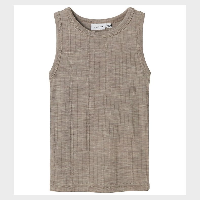 Name It Undertrje - Uld - Rib - NmmWang - Satellite