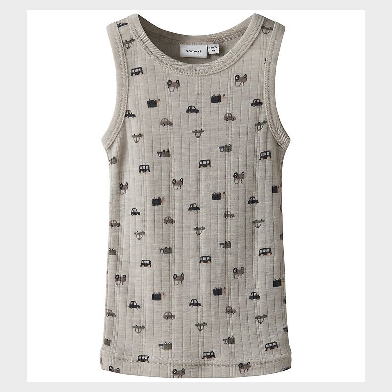 Name It Undertrje - Uld - Nacreous Cloud/Small cars