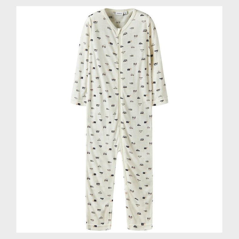 Name It Natdragt - Uld - NmmWang - Snow White/Small cars