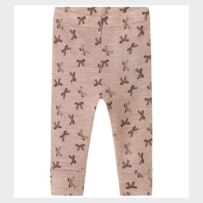 Name It Leggings - Uld - NbfWang - Shadow Gray/Bows